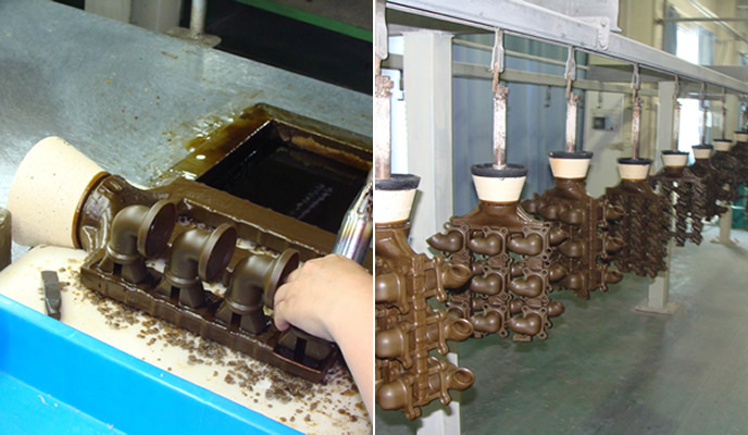 microfusione: grappolo in cera